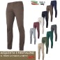 Pantalone Uomo Slim Fit Tessuto Strech Gamba Stretta Tasca America Invernale Made in Italy Pantaloni Dresserd