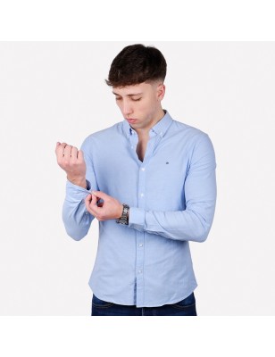 Camicia Uomo Calvin Klein Manica Lunga Button down Regular Fit