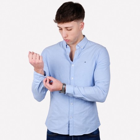 Camicia Uomo Calvin Klein Manica Lunga Button down Regular Fit
