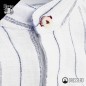 Camicia uomo di lino slim fit, collo coreano