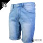 Bermuda di jeans colore chiaro, modello elasticizzato