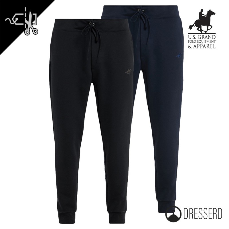 Pantalone di tuta U.S. Grand Polo Equipment & Apparel in 100% Cotone Regular Fit Elastico Pantaloni Fitness tute Dresserd