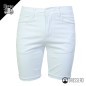 Bermuda Uomo Modello 5 tasche Cotone Dresserd Slim Fit Pantaloncino Casual Tinta Unita