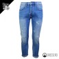 Jeans Uomo Pantalone Slim Cropped Modello Elasticizzato con strappi Gamba stretta Dresserd