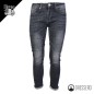 Jeans Uomo Grigio Pantalone elasticizzato Dresserd Pantaloni 5 tasche Casual Fit