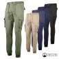 Pantalone Uomo Cargo con elastico in vita Pantaloni con Tasconi Cotone Dresserd