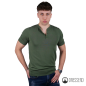 T-Shirt Polo Serafino Tessuto in maglia mezza manica Maglietta Dresserd